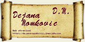 Dejana Momković vizit kartica